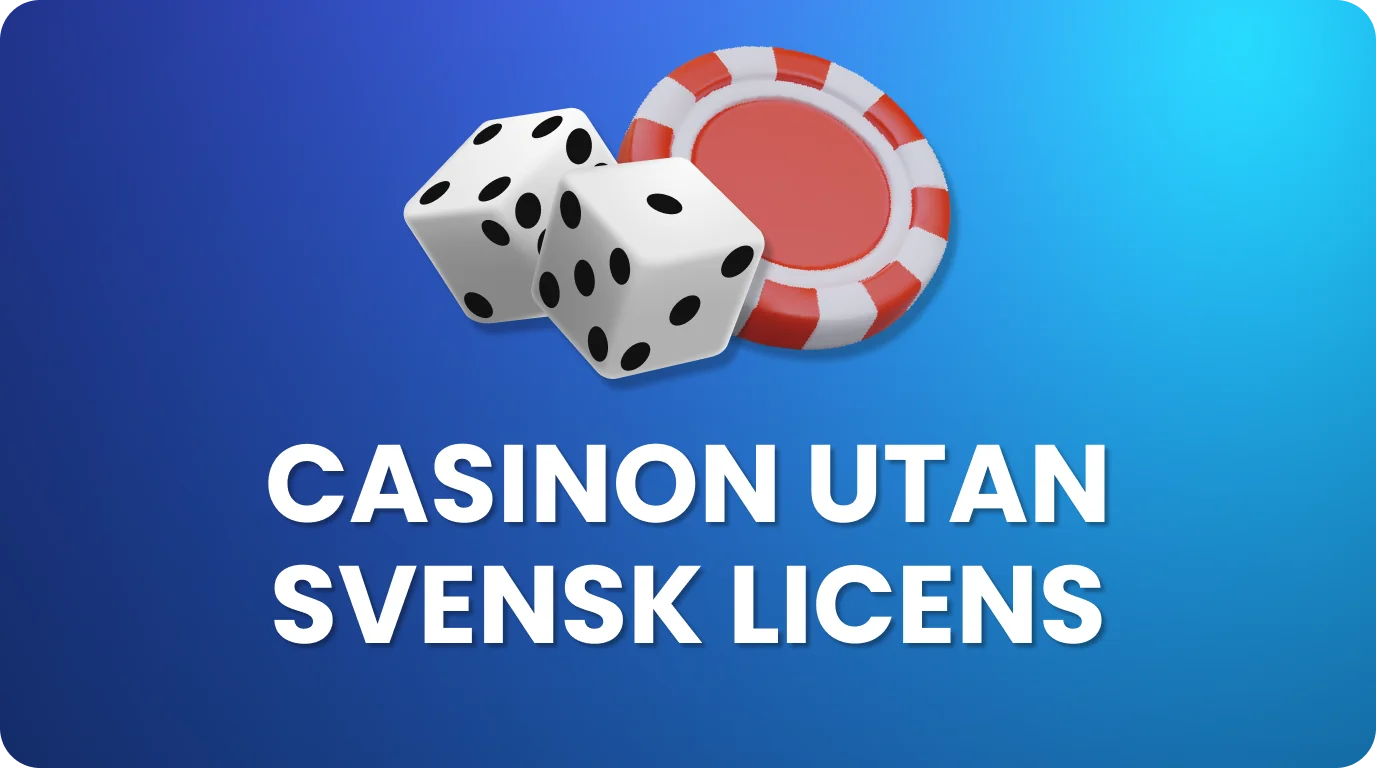 Casinon utan svensk licens med slots, live casino, bonusar och smidiga betalningsmetoder
